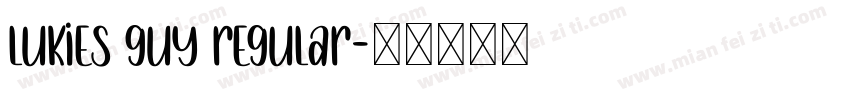 lukies guy regular字体转换